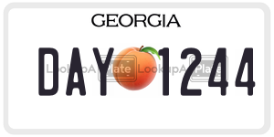 DAY1244  license plate in GA