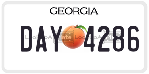 DAY4286  license plate in GA