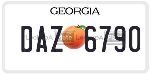 DAZ6790 license plate in Georgia