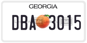 DBA3015  license plate in GA