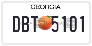 DBT5101  license plate in GA
