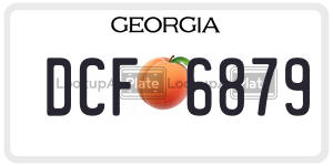 DCF6879  license plate in GA