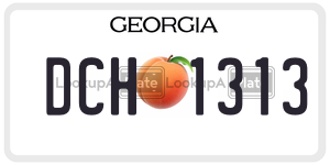DCH1313  license plate in GA