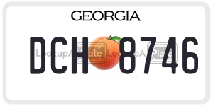 DCH8746  license plate in GA
