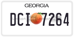 DCI7264  license plate in GA