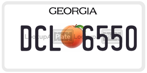 DCL6550  license plate in GA