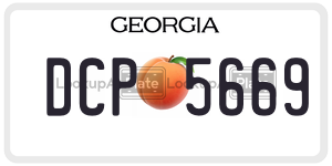 DCP5669  license plate in GA