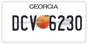 DCV6230  license plate in GA