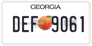 DEF9061  license plate in GA