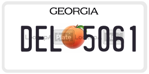 DEL5061  license plate in GA