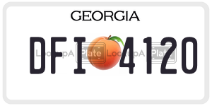 DFI4120  license plate in GA