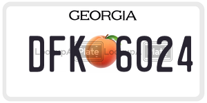 DFK6024  license plate in GA