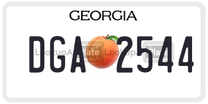 DGA2544  license plate in GA