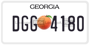 DGG4180  license plate in GA