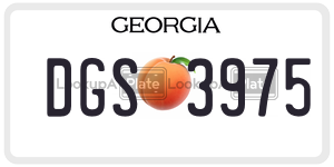 DGS3975  license plate in GA