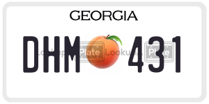 DHM431 license plate in Georgia