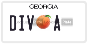 DIVA  license plate in GA