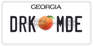 DRKMDE  license plate in GA