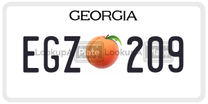 EGZ209 license plate in Georgia