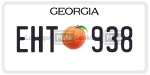 EHT938  license plate in GA