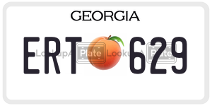 ERT629  license plate in GA