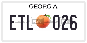 ETL026  license plate in GA