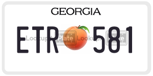 ETR581 license plate in Georgia