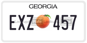 EXZ457  license plate in GA