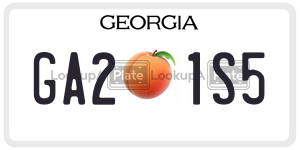 GA21S5  license plate in GA