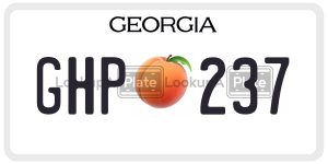 GHP237  license plate in GA