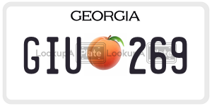 GIU269 license plate in Georgia