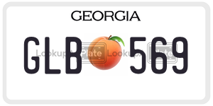 GLB569 license plate in Georgia