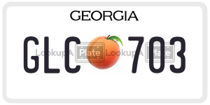 GLC703  license plate in GA