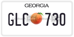 GLC730  license plate in GA