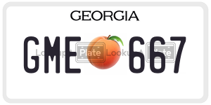 GME667  license plate in GA