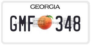 GMF348  license plate in GA