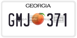 GMJ371  license plate in GA