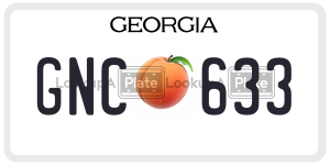 GNC633  license plate in GA
