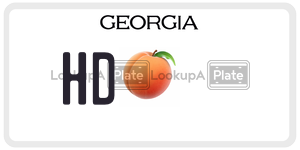 HD  license plate in GA