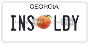 INSLDY license plate in Georgia