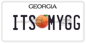 ITSMYGG license plate in Georgia