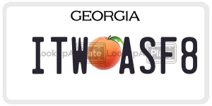 ITWASF8  license plate in GA
