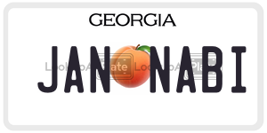JANNABI  license plate in GA