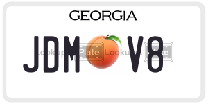 JDMV8  license plate in GA