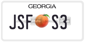 JSFS3  license plate in GA