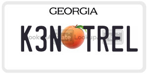 K3NTREL  license plate in GA