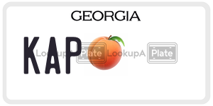 KAP  license plate in GA