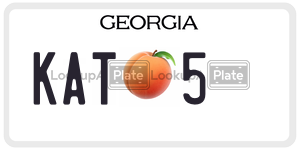 KAT5 license plate in Georgia