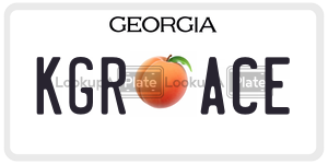 KGRACE license plate in Georgia