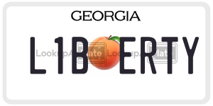 L1BERTY license plate in Georgia